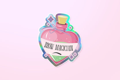 Brow Magician Sticker (Holographic)