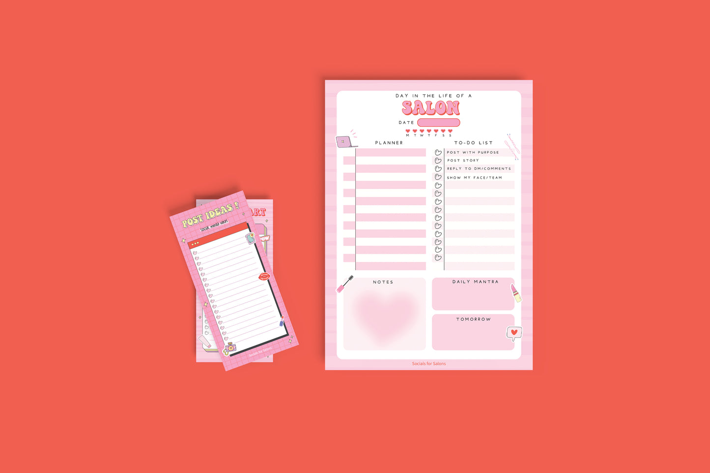 Salon Savvy Stationery Set Bundle - Rosé All Day