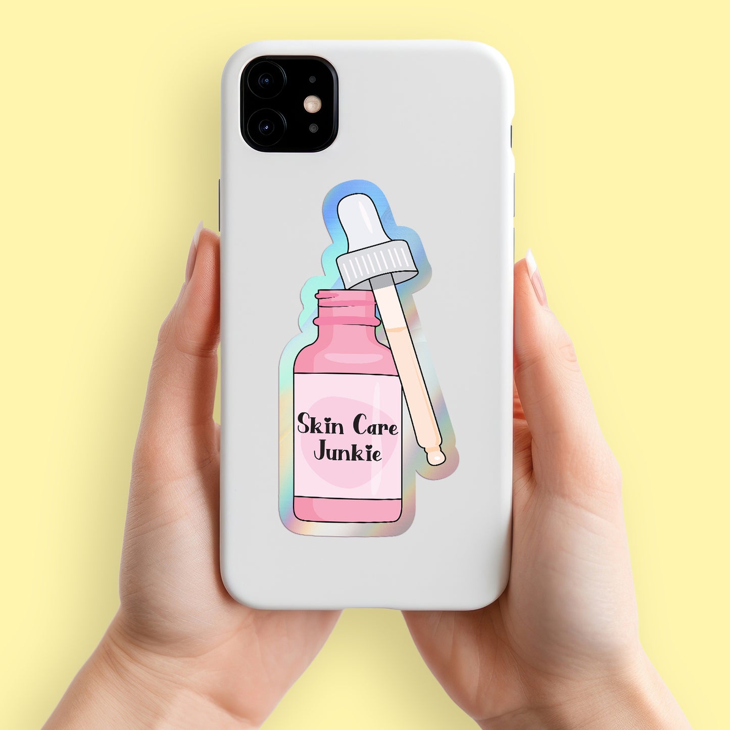 Skin Care Junkie Sticker (Holographic)