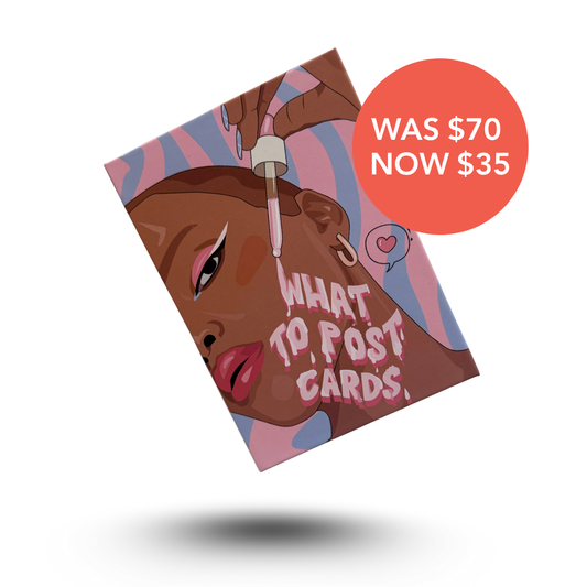 What to Post Cards #SkinEdition the typo edit