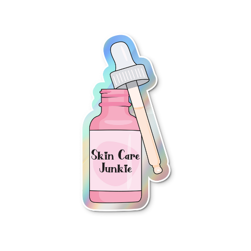 Skin Care Junkie Sticker (Holographic)