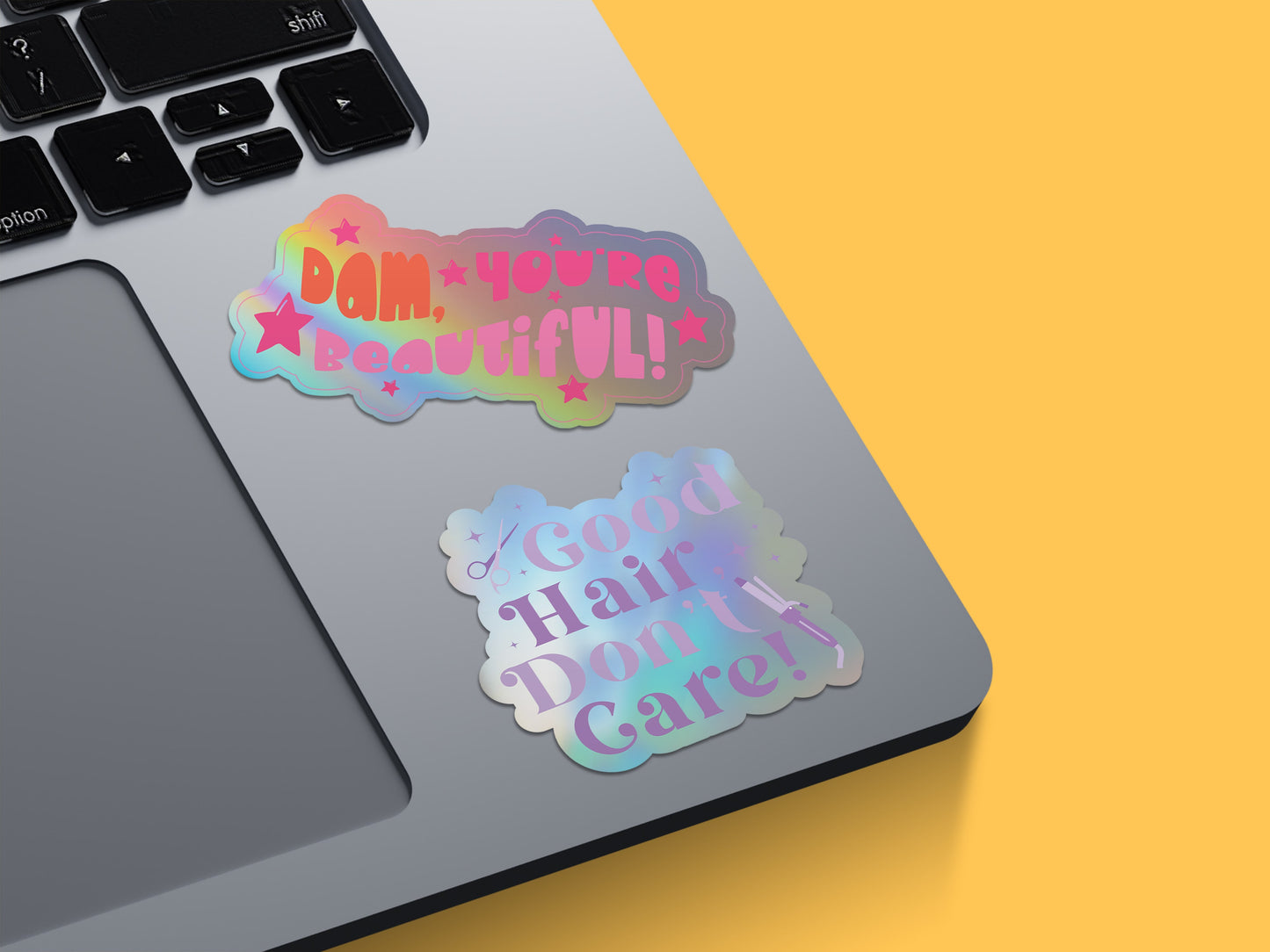 Good Hair, Don't Care Sticker (Holographic)